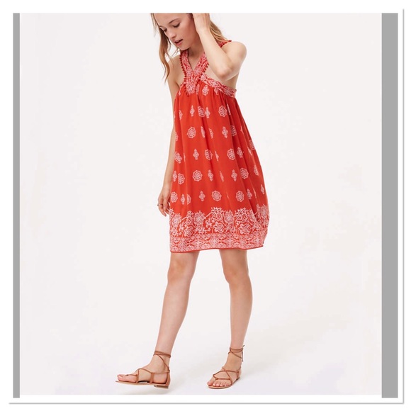 LOFT Dresses & Skirts - LOFT Ole Swing Dress floral Shift dress halter